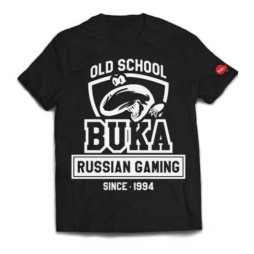 Футболка BUKA OLD SCHOOL черная M в Снежная Королева