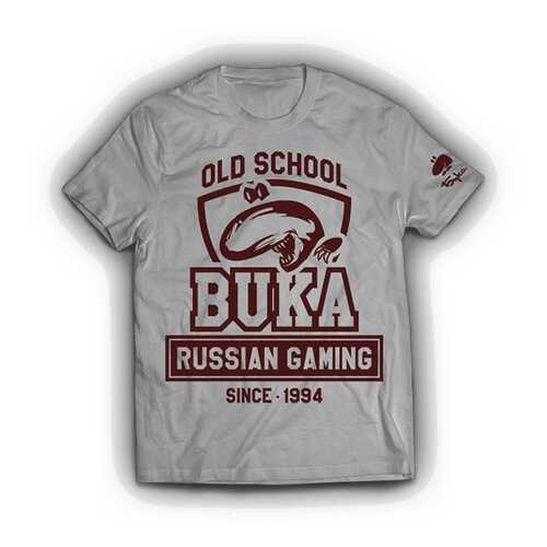 Футболка BUKA OLD SCHOOL серая XXXL в Снежная Королева