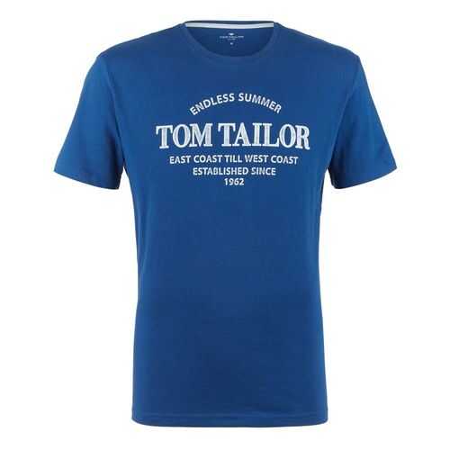 Футболка мужская TOM TAILOR 1021171 синяя XXL в Снежная Королева