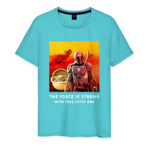 Футболка мужская ВсеМайки 2147231 бирюзовая XXXL в Снежная Королева