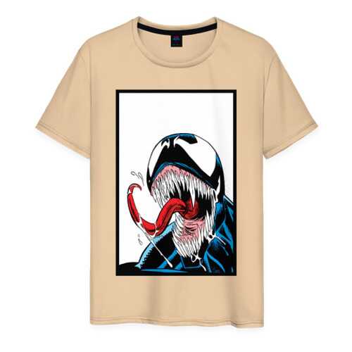 Футболка мужская ВсеМайки 2155009 бежевая XXXL в Снежная Королева