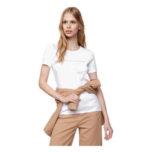 Футболка женская United Colors of Benetton CCC_3GA2E16A2 белая XL в Снежная Королева